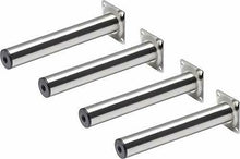 Carica l'immagine nel visualizzatore di Gallery, Metafranc - Set di 4 piedini per mobili, portata: 100 200 mm, Edelstahllook
