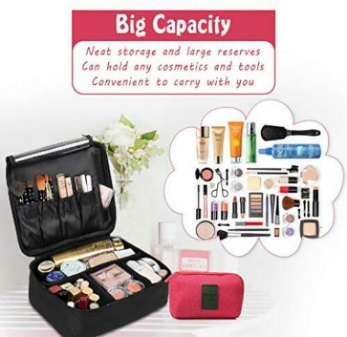 DIMJ Porta Trucchi da Viaggio, Borsa Trucco Professionale Beauty Case –