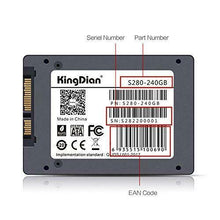 Carica l&#39;immagine nel visualizzatore di Gallery, KingDian 240GB-Disco 128 m Cache SATAIII disk SSD Solid State S280 240 GB