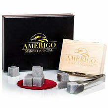 Carica l'immagine nel visualizzatore di Gallery, Un Set Regalo di Pietre per Whisky da Amerigo - 9 -...