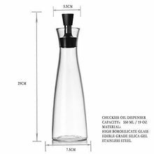Carica l'immagine nel visualizzatore di Gallery, Olive Oil Dispenser.Bottiglie Di Vetro E Beccuccio Versatore Set Per 550ML