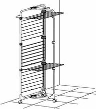 Carica l'immagine nel visualizzatore di Gallery, Stendibiancheria da pavimento verticale con ruote, Gimi Modular 3 a Torre, 30 m