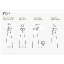 Carica l'immagine nel visualizzatore di Gallery, Olive Oil Dispenser.Bottiglie Di Vetro E Beccuccio Versatore Set Per 550ML