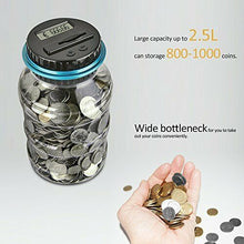 Carica l'immagine nel visualizzatore di Gallery, Vingtank Digital Coin Bank Savings Jar Contatore automatico della moneta...