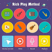 Carica l'immagine nel visualizzatore di Gallery, Tappetino Musicale con 100+ Suoni, Pianoforte Tappeto per Ballare con 4