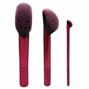 Real Techniques Rebel Edge Trio set di pennelli trucco per viso/guance e...