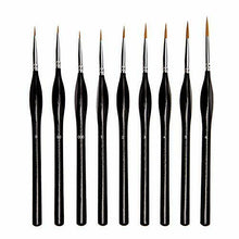 Carica l&#39;immagine nel visualizzatore di Gallery, KINBOM 9 Pezzi Fine Detail Pennello Miniature Pennelli Kit Mini Paints Brush...