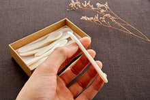 Carica l&#39;immagine nel visualizzatore di Gallery, DUEBEL Set di 6 Cucchiai per Caviale MOP in Madreperla Bianca Caviale,...