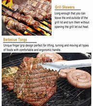 Carica l'immagine nel visualizzatore di Gallery, grilljoy 20pcs Set di Utensili da Barbecue, Accessori BBQ in Acciaio Silver
