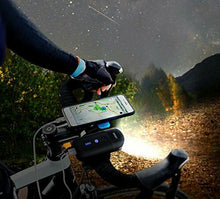 Carica l'immagine nel visualizzatore di Gallery, LED illuminazione bicicletta USB ricaricabili luce N8-Nero
