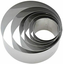 Carica l'immagine nel visualizzatore di Gallery, 6 x Coppa pasta in acciaio Inox di misure diverse, Ideale per impiattare, 5-12cm