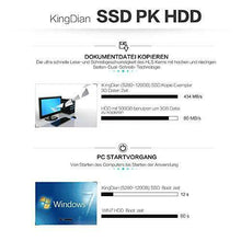 Carica l'immagine nel visualizzatore di Gallery, KingDian - Unità a stato solido SSD da 2,5”, con tecnologia di memoria 120GB