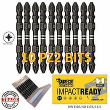 Carica l'immagine nel visualizzatore di Gallery, SabreCut Impact SCPZ265 - Set di punte per cacciavite Pozidriv PZ2, ultra...