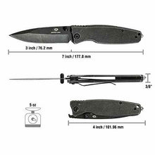 Carica l'immagine nel visualizzatore di Gallery, MOSSY OAK Coltello Pieghevole Serramanico, Tascabile di...