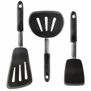 di Oro - Serie Chef - Set spatole in Silicone e Acciaio 3 Pezzi