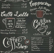 Carica l'immagine nel visualizzatore di Gallery, Carta da parati, lavagna per caffetteria (1 pezzo)