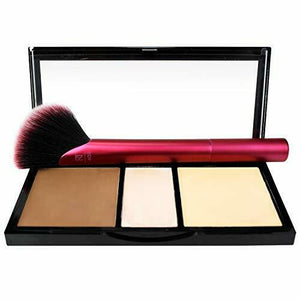 Real Techniques Rebel Edge Trio set di pennelli trucco per viso/guance e...