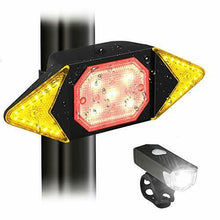 Carica l&#39;immagine nel visualizzatore di Gallery, Fanale posteriore per bici con indicatori di direzione, spia LED freno