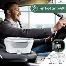 Carica l&#39;immagine nel visualizzatore di Gallery, Scaldavivande Elettrico 2 in 1 per Auto con Chiusura Ermetica, 1.5L 40W 220V+12V