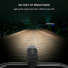Carica l'immagine nel visualizzatore di Gallery, LED illuminazione bicicletta USB ricaricabili luce N8-Nero