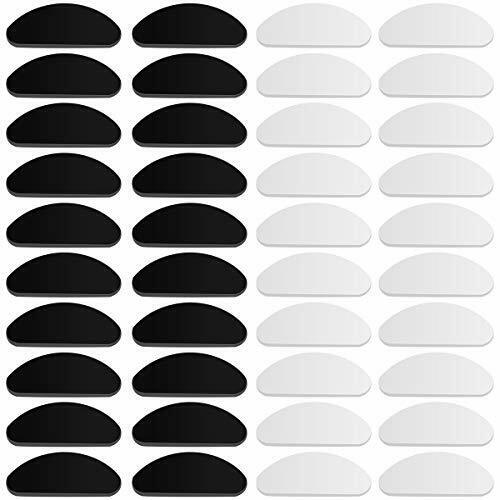 NATUCE 20 Paia 1mm Naselli Occhiali Silicone Adesivi, per Occhiali...