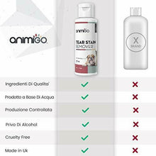 Carica l'immagine nel visualizzatore di Gallery, Animigo Tear Stain Remover per Cani e Gatti - Soluzione Liquida Naturale -...