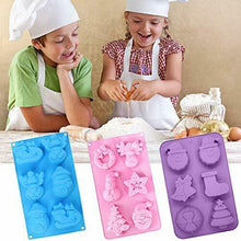 Carica l&#39;immagine nel visualizzatore di Gallery, Christmas stampini in silicone BESTZY 3PCS sapone Silicone stampo per...