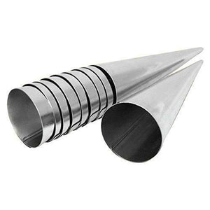 Coni per croissant da forno Set 10 pezzi Acciaio inossidabile (140 mm x...