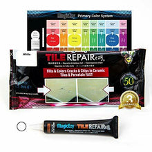 Carica l'immagine nel visualizzatore di Gallery, MagicEzy Tile REPAIRezy: Kit di riparazione rapido per piastrelle in Bianco