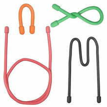 Carica l'immagine nel visualizzatore di Gallery, Senhai 24 Coppie in Twist, Cinghie Silicone 18"12" 3"&amp; 6" Cuffie Gomma...