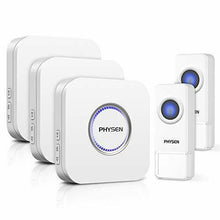 Carica l'immagine nel visualizzatore di Gallery, Campanello Senza Fili PHYSEN Wireless Doorbell IP55 Impermeabile,2...