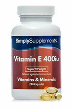 Carica l&#39;immagine nel visualizzatore di Gallery, Vitamina E 400 UI - 240 capsule - 8 mesi di trattamento - SimplySupplements