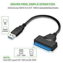 Carica l'immagine nel visualizzatore di Gallery, Adattatore USB 3.0 a SATA, Cavo Convertitore SSD/HDD da 2.5 Pollici
