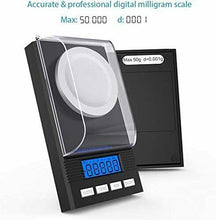 Carica l&#39;immagine nel visualizzatore di Gallery, Bilancia di Precisione leggera digitale con sensibilità da 0.001g, Display LCD