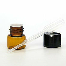 Carica l'immagine nel visualizzatore di Gallery, Yizhao Essential Oil 1ml Amber Sample Glass Bottle, Samll marrone