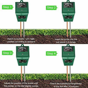 Bearbro 3 in 1 del PH Terreno PH-Metro Test Suolo Misuratore...