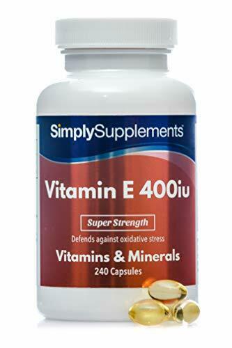 Vitamina E 400 UI - 240 capsule - 8 mesi di trattamento - SimplySupplements