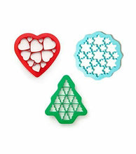 Carica l'immagine nel visualizzatore di Gallery, Lékué - Set di 3 stampi per biscotti natalizi.