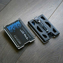 Carica l'immagine nel visualizzatore di Gallery, Carta di pelle Govo porta badge/ID – ultra resistente, con clip in Black.