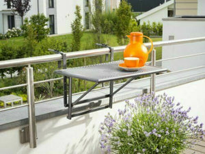 greemotion 416505 Tavolino Pieghevole da Balcone, Regolabile in Piccolo
