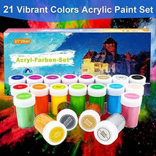 Carica l'immagine nel visualizzatore di Gallery, Set da Colori Acrilici, Set di 31 PCS Premio Pittura Acrilica Compreso 21 x 20