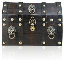 Carica l'immagine nel visualizzatore di Gallery, Scrigno del Tesoro con Lucchetto Vintage Bauletto Stile Antico per Accessori