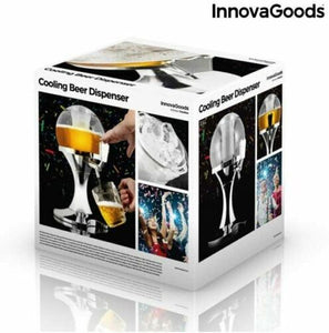 InnovaGoods Ball - Dispenser di Birra refrigerante, in PMMA Argentato, 24 x...