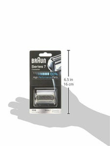 Braun 70S Testina di Ricambio, Compatibile con i Rasoi della Serie 7, Argento
