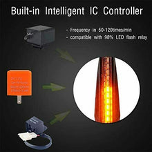 Carica l'immagine nel visualizzatore di Gallery, 4 x Frecce con 12 LED per moto a vite Indicatori di direzioni con effetto ottico