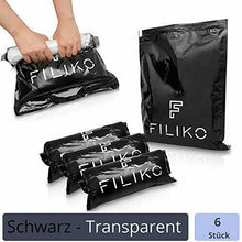 Carica l'immagine nel visualizzatore di Gallery, FILIKO - Set di 6 sacchetti sottovuoto da viaggio, per vestiti, non è...