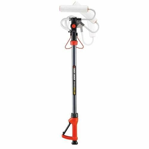 Black+Decker Speedyroller Rullo Verniciatura, Testa girevole