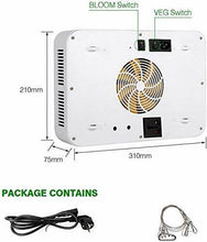 Carica l'immagine nel visualizzatore di Gallery, TOPLANET Lampada Coltivazione, 600W Grow LED UV IR Full Spectrum Luci 600w