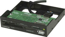 Carica l'immagine nel visualizzatore di Gallery, Lettore di schede di memoria da incasso per slot 3.5" per case PC, Micro SD USB