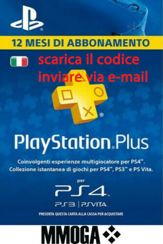PLAYSTATION PLUS Abbonamento 12 Mesi 365 GIORNI 1 anno PSN PS4 PS3 PS Vita - IT